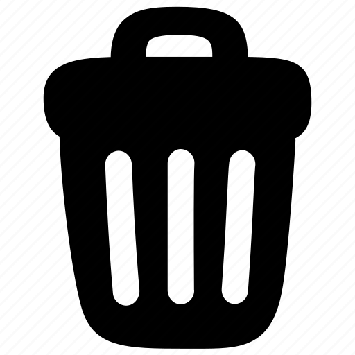 Trash, delete, remove, garbage, bin, trash can, cartoon icon - Download on Iconfinder
