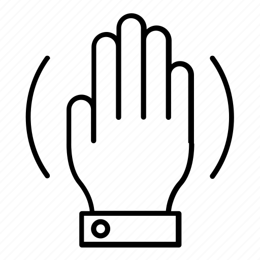 Hand, gesture, wave hands, waving, hand gesture icon - Download on Iconfinder
