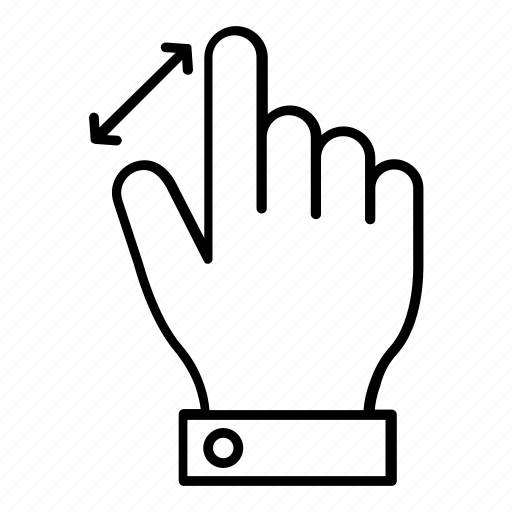 Hand, gesture, enlarge, touch, hand gesture icon - Download on Iconfinder