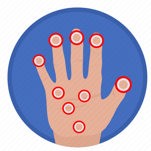 Biometry, fingers, gesture, hand, scan icon - Download on Iconfinder
