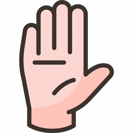 Hand, palm, stop, deny, gesture icon - Download on Iconfinder