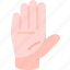 hand, palm, stop, deny, gesture 