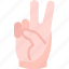 peace, victory, fingers, hand, sign 