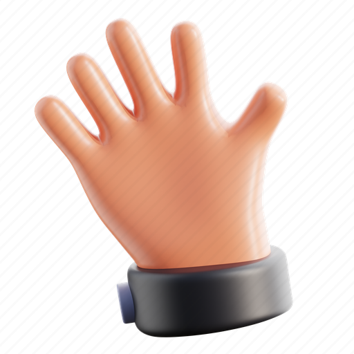 Gesture, sign, finger, open hand, hand 3D illustration - Download on Iconfinder