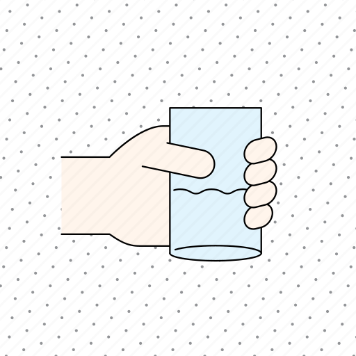 Color, cup, finger, gesture, hand, hold, water icon - Download on Iconfinder