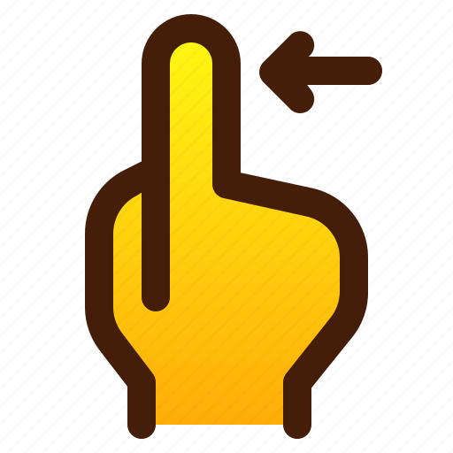 Gesture, hand, left, swipe, touch icon - Download on Iconfinder
