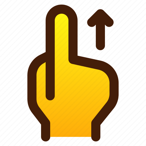 Gesture, hand, swipe, touch, up icon - Download on Iconfinder