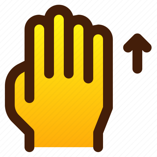 Gesture, hand, swipe, up icon - Download on Iconfinder