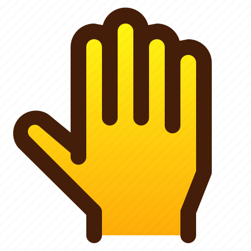 Finger, five, gesture, hand, high icon - Download on Iconfinder