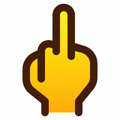 Finger, fuck, gesture, hand, middle, swear icon - Download on Iconfinder