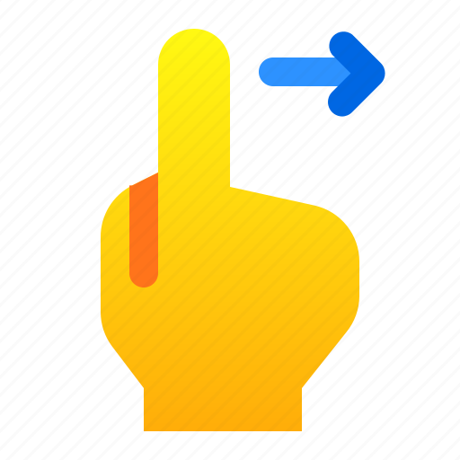 Gesture, hand, right, swipe, touch icon - Download on Iconfinder