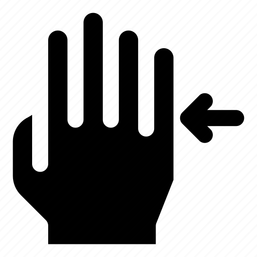 Finger, gesture, hand, left, swipe icon - Download on Iconfinder