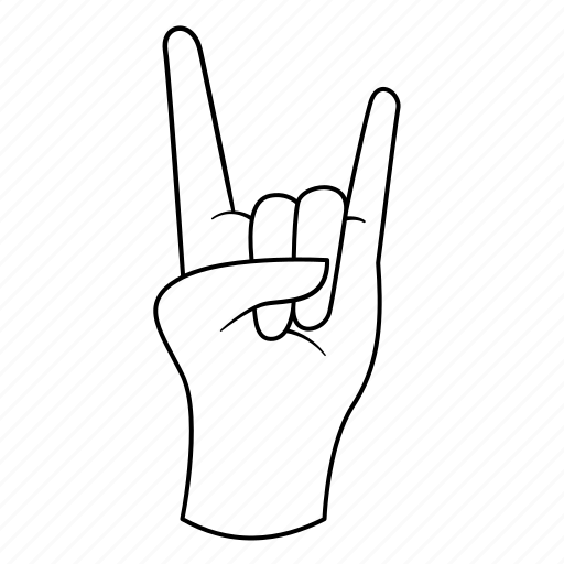 Hand, hand gesture, finger, metal icon - Download on Iconfinder