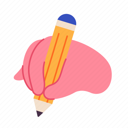 Writing, pencil, hand, school, study, education, diary icon - Download on Iconfinder