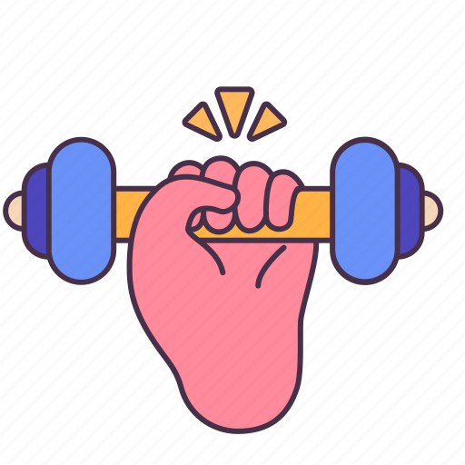 Exercise, healthy, resilience, strong, dumbbell, fitness, gym icon - Download on Iconfinder