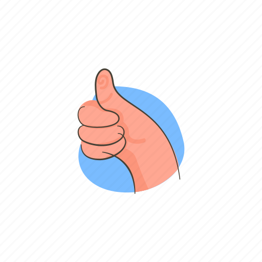 Gesture, hand, like, thumbs, up illustration - Download on Iconfinder