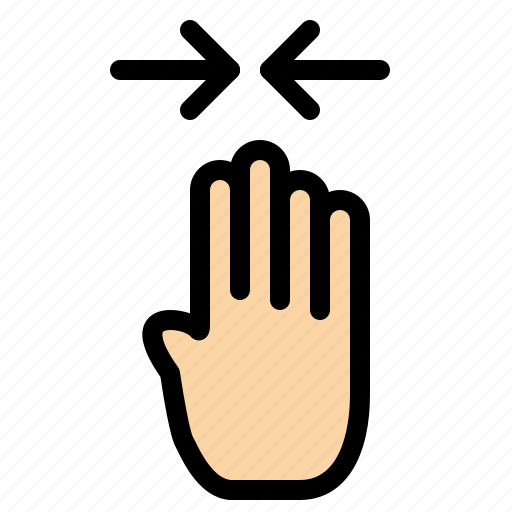 Arrow, finger, four, gesture, pinch icon - Download on Iconfinder