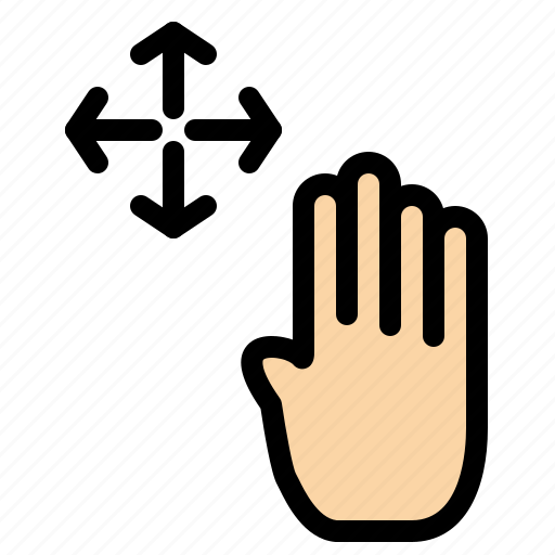 Cursor, hand, hold, up icon - Download on Iconfinder