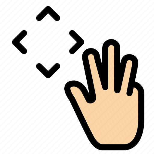 Croup, cursor, hand, up icon - Download on Iconfinder
