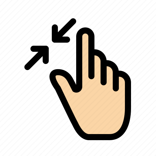 Contract, gestures, interface, pinch, touch icon - Download on Iconfinder