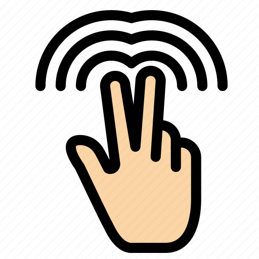 Double, gestures, hand, tab icon - Download on Iconfinder
