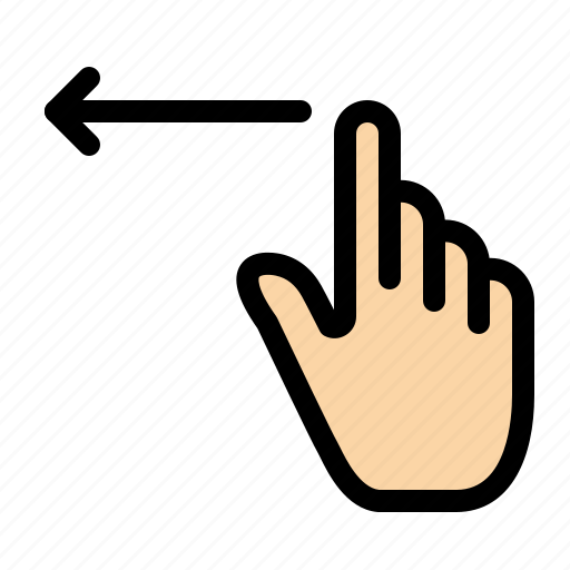 Finger, gestures, hand, left icon - Download on Iconfinder