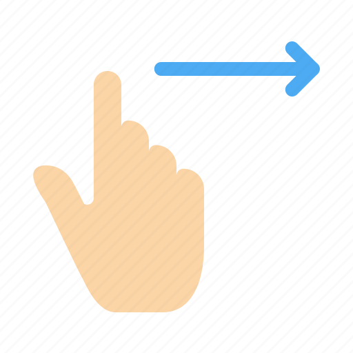 Finger, gestures, right, slide, swipe icon - Download on Iconfinder