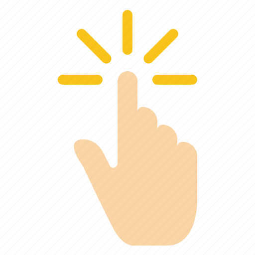 Click, finger, gesture, gestures, hand, tap icon - Download on Iconfinder