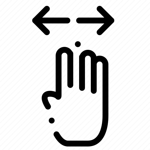 Finger, four, hand, left, right icon - Download on Iconfinder