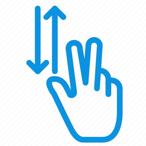 Down, finger, gestures, two, up icon - Download on Iconfinder