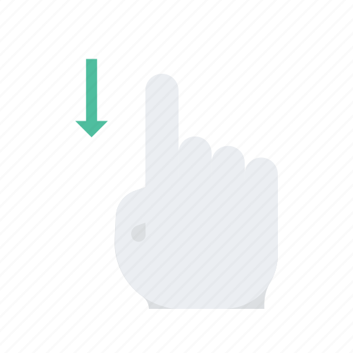 Click, down, gesture, hand, move, press icon - Download on Iconfinder