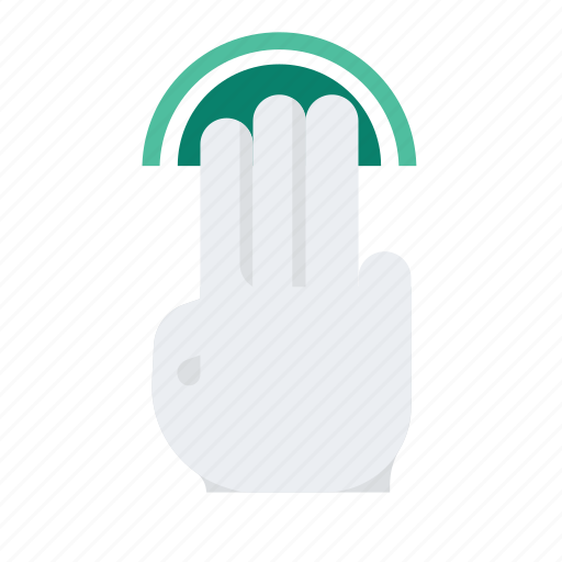 Click, double, finger, gesture, hand, press, three icon - Download on Iconfinder