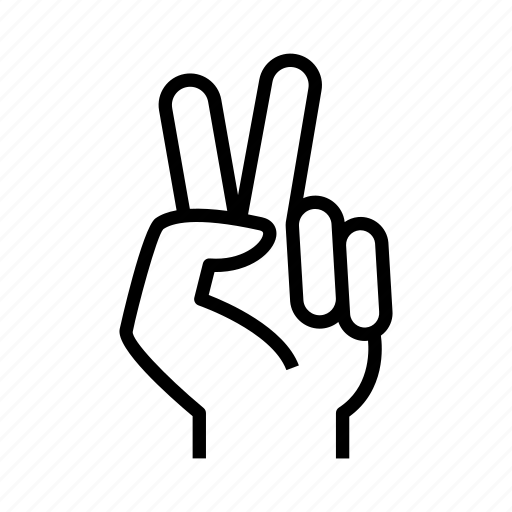 Hand, victory, peace, finger icon - Download on Iconfinder