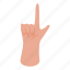 pointing, hand, gesture, isometric 