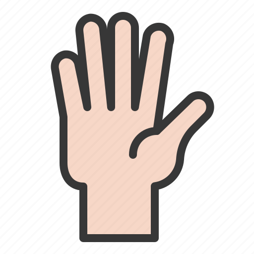 Finger, five, gesture, hand, hand gesture, interaction icon - Download on Iconfinder