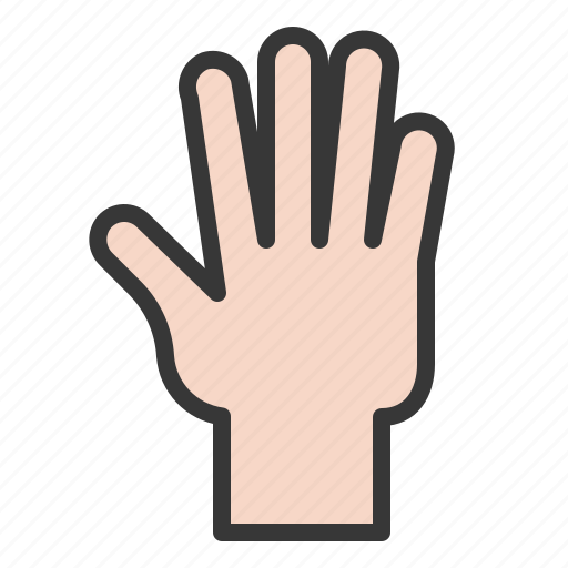 Finger, five, gesture, hand, hand gesture, interaction icon - Download on Iconfinder