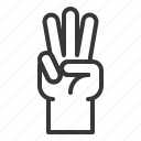 finger, gesture, hand, hand gesture, interaction, three
