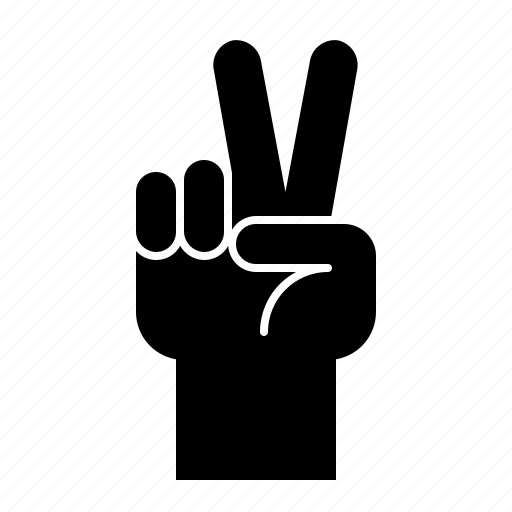 Finger, gesture, hand, hand gesture, interaction, two icon - Download on Iconfinder