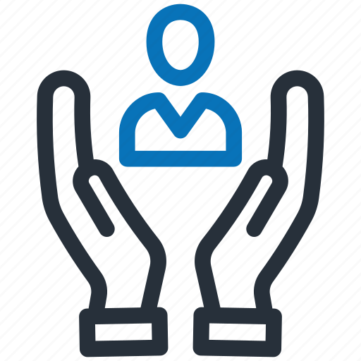 Hand, holding, protection, man, avatar, security, user icon - Download on Iconfinder