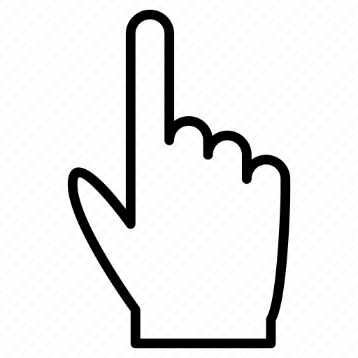 Finger, pointing, direction, hand icon - Download on Iconfinder