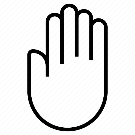 Stop, halt, warning, finger icon - Download on Iconfinder