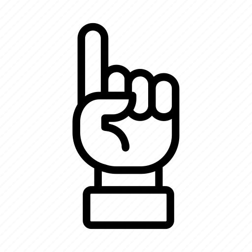 Direction, index finger, pointing, pointing up icon - Download on Iconfinder