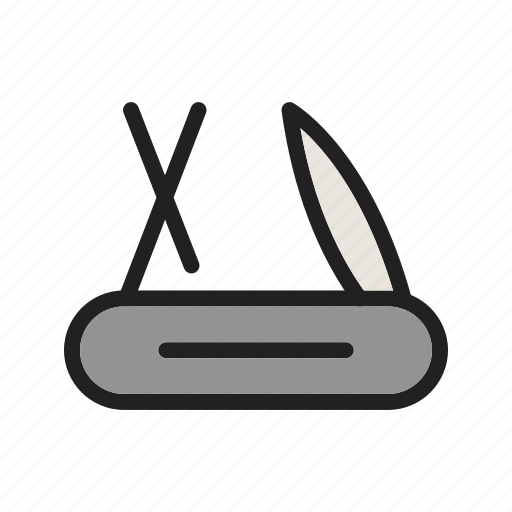 Cut, handle, penknife, sharp, steel, tool, work icon - Download on Iconfinder