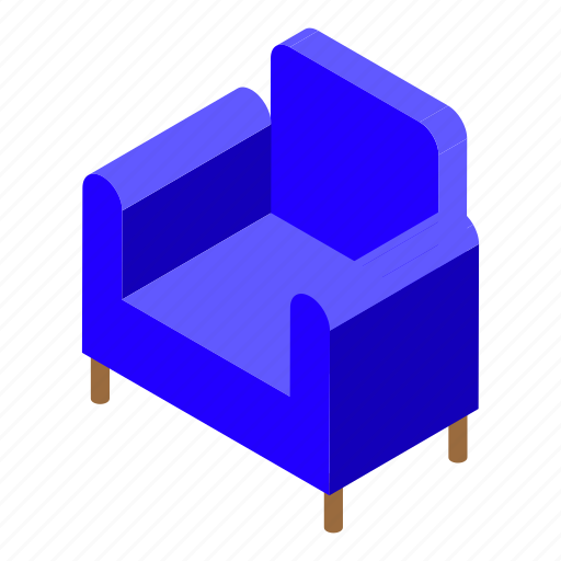 Soft, hospital, armchair, isometric icon - Download on Iconfinder