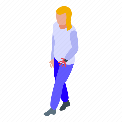 Woman, prothesis, hand, isometric icon - Download on Iconfinder