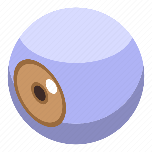 Human, eye, ball, isometric icon - Download on Iconfinder