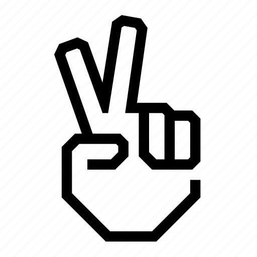 Fingers, hand, peace, two, victoria, victory icon - Download on Iconfinder