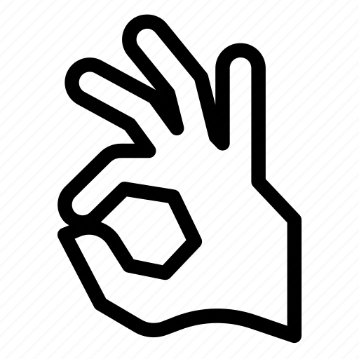 Ok, hand, check, interaction icon - Download on Iconfinder
