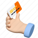 bank card, credit, payment, hand, gesture 