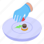 serving, plate, isometric 